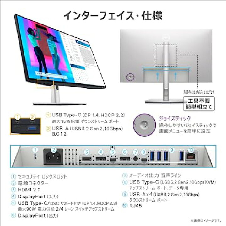 楽天市場】Dell U2723QX 27インチ 4K ハブモニター(3年間無輝点交換  
