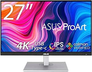 ASUS 4K j^[ 27C` PA279CV-J (P_ۏ/HDR/IPS/USB Type-C,DP,HDMI//]/SRGB100%/Rec.709/Calman Verified/ProArt pbg)