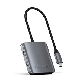 Satechi 4ポート USB-C ハブ データ転送のみ(充電や映像出力に非対応) (MacBook Pro/Air2018以降/M1, iPad Pro/M1/AirなどUSB-Cデバイス対応)