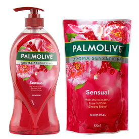 Palmolive パルモリーブ アロマセラピーシャワージェル センシャル 本体 詰め替えパック セット