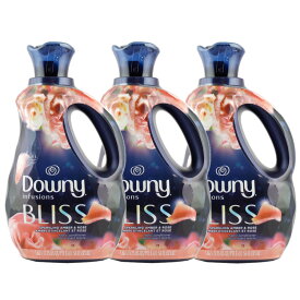 衣類用柔軟剤 Downy ダウニー 柔軟剤 インフュージョン スパークリングアンバー＆ローズ 56oz/1.66L【3本セット】 洗濯 ランドリー 日用品 アメリカ製 アメリカ雑貨 アメリカン雑貨