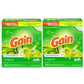 洗濯用洗剤 Gain ゲイン 洗濯洗剤 粉末（オリジナル）粉末 80回分（2.6kg 91oz）【2個セット】 日用品 ランドリー 洗濯用品 アメリカ雑貨 アメリカン雑貨