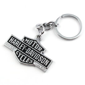 ハーレーダビッドソン メタルキーリング「ヴィンテージ B&Sロゴ」クローム #HDKD86 Harley-Davidson キーホルダー キーチェーン アメリカ雑貨 アメリカン雑貨