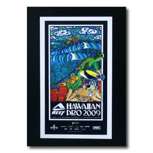 ハワイアンポスター サーフコンテスト M-19 「REEF HAWAIIAN PRO 2009」 サイズ：31×18.5cm アメリカ雑貨 アメリカン雑貨