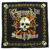 バンダナ ドクロ 大判 ロックバンダナ Cypress Hill サイプレス・ヒル 50×50cm ヒップホップ ヘヴィメタ…