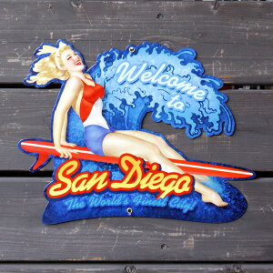 �X�e�B�[���T�C�� �uSan Diego Surf Girl�v PS-019 �T�[�t�� ���^���T�C�� �Ŕ� �A�����J�G�� �A�����J���G��
