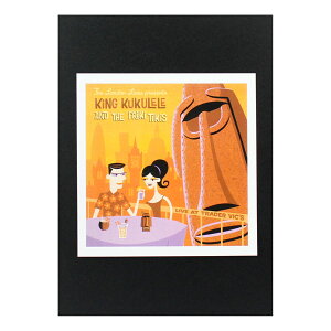 nCA|X^[ nCAV[Y H-176 Shag Art Print King Kukulele A[gTCYFc21.8×21.3cm
