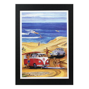 nCA|X^[  T[tBV[Y J-4 Red VW Wagon A[gTCYFc30.4×21.6cm
