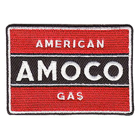 ワッペン アメリカン アモコ スクエア（レッド） AMOCO 64×70mm AMOCO-G-SQUARE エンブレム 刺繍 アイロン圧着 手芸 アメリカ雑貨