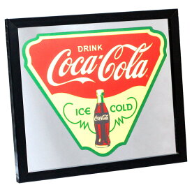 パブサインミラー COCA-COLA ICE COLD コカコーラ パブミラー 鏡 インテリア レトロアメリカン Coca-Cola アメリカ雑貨 アメリカン雑貨