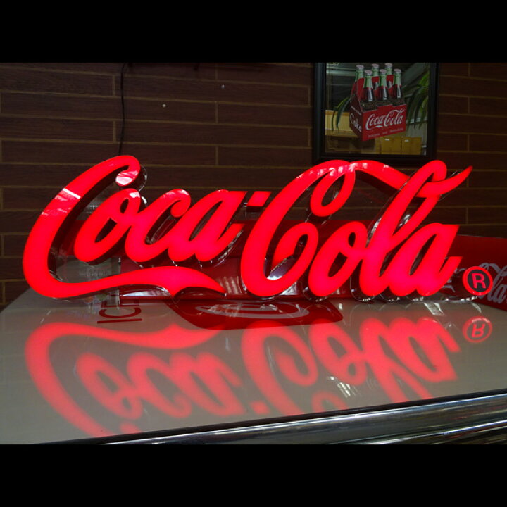 楽天市場】COCA-COLA BRAND コカコーラブランド LEDサイン「レタリング 