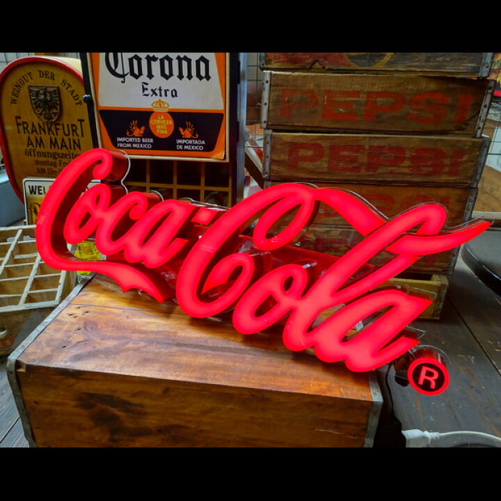 楽天市場】COCA-COLA BRAND コカコーラブランド LEDサイン「レタリング 