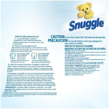 衣類用柔軟剤Snuggleスナッグル柔軟剤ブルースパークル50oz/1470ml約60回分輸入柔軟剤日用品アメリカ製アメリカ雑貨