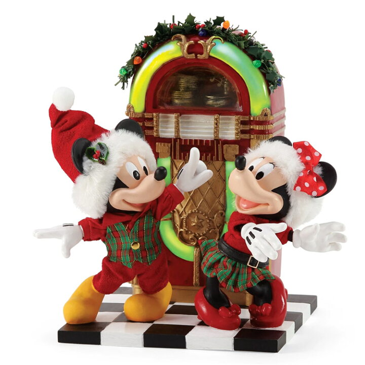 楽天市場 Disney ミッキー ミニー ジングルベル スウィング フィギュア 置物 電飾 オブジェ 飾り クリスマス ディズニー インテリア アメリカ 雑貨 Department 56 アメリカン雑貨ｃｏｌｏｕｒ