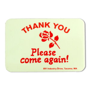 XebJ[ O[TCuTHANK YOU COME AGAINv肪ƂA܂zB XNGA c5.8×8.8cm ~^Cv Ŕ V[ X AJG