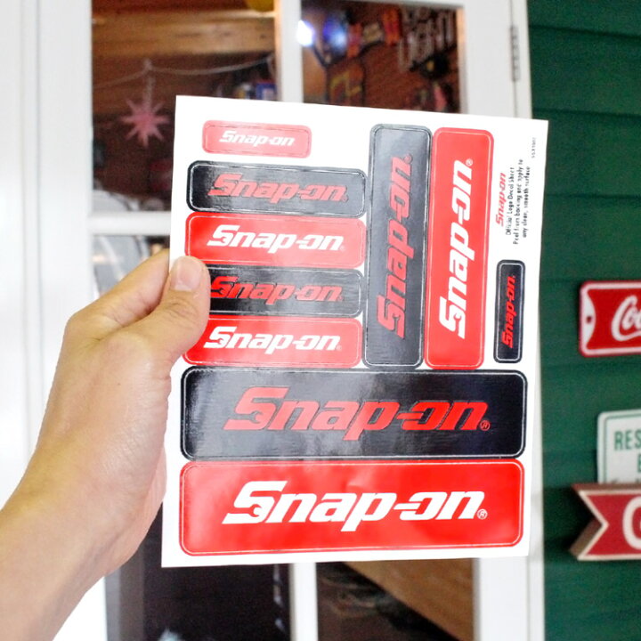 Snap-on★ステッカー 縦9cm×横19cm