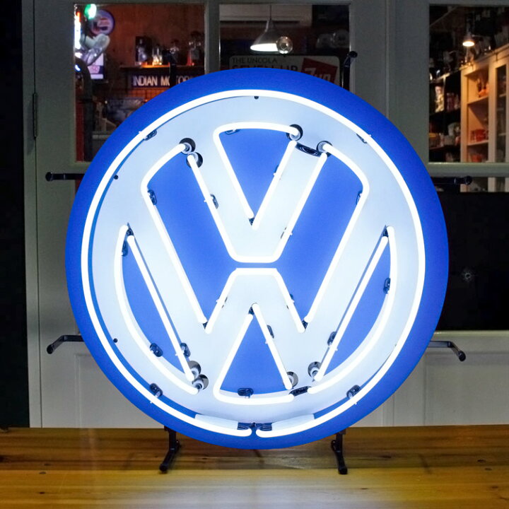 楽天市場】看板 照明 ネオンサイン VOLKS WAGEN フォルクスワーゲン 縦 