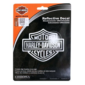 ステッカー ハーレーダビッドソン リフレクティブ デカール（反射素材） B&S Logo CG28001 ビニル製 Harley-Davidson