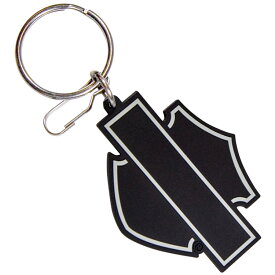 キーホルダー ハーレーダビッドソン PVCラバー キーチェーン シルエット バー＆シールド ロゴ #4521 4.8×6.2cm Harley-Davidson キーリング アクセサリー ファッション 小物 アメリカン雑貨