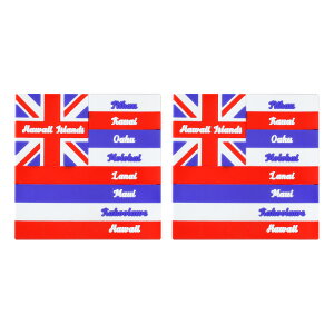 o[ R[X^[ 2Zbg uHAWAII Islandsv nCAtbO c9.5×9.5×0.3cm nCB tbO o[ObY AJG AJG