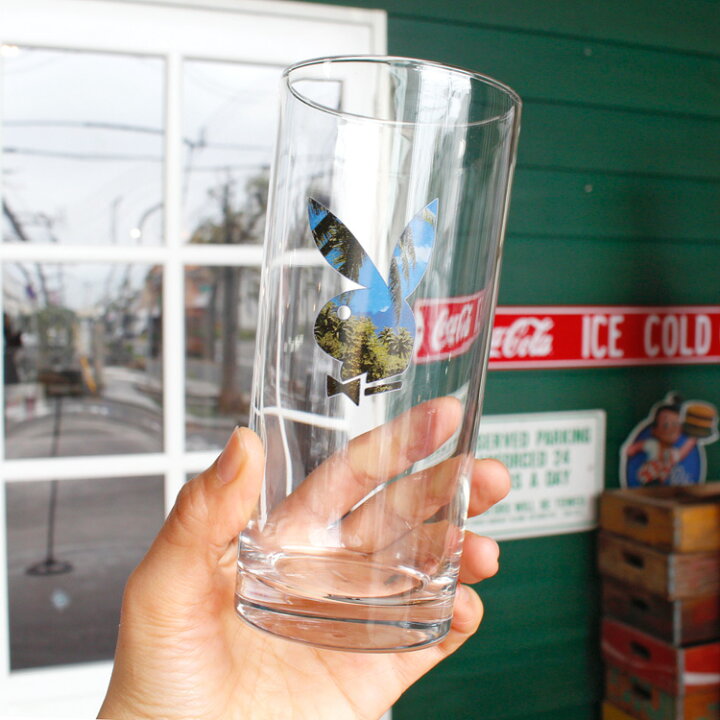 楽天市場】PLAY BOY プレイボーイ ガラスタンブラー（バニーロゴ  