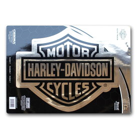 ステッカー ハーレーダビッドソン CHROME ラージデカール CG30950 ビニル製 Harley-Davidson シール CARデカール 車 バイク カーアクセサリー アメリカ製 アメリカ雑貨