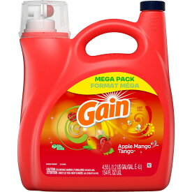 洗濯洗剤 大容量 液体 ゲイン アップルマンゴタンゴ 4.55L 154oz P&G Gain 洗濯用洗剤 輸入洗剤 アメリカ製