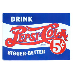 �Ŕ� ���^���T�C�� Pepsi Cola Drink 5 Cent �y�v�V�R�[�� �h�����N 5�Z���g ����42.5×��30cm �X�� ���� �C���e���A �A�����J���G��