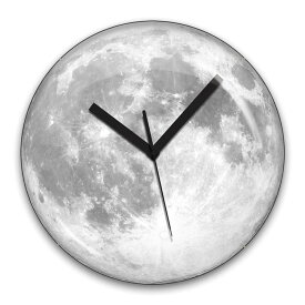 キッカーランド グロー・イン・ザ・ダーク ムーンクロック 掛け時計 ウォールクロック 月 満月 フルムーン 蓄光 インテリア KIKKERLAND