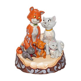 ディズニー おしゃれキャット ファミリー フィギュア 高さ18.2cm JIM SHORE enesco Disney Traditions