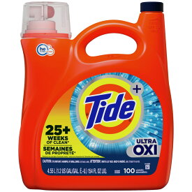 洗濯洗剤 大容量 液体 タイド He オキシー 4.55L 154oz 約100回分 Tide P&G 洗濯用洗剤 輸入洗剤 日用品 アメリカ製 アメリカ雑貨