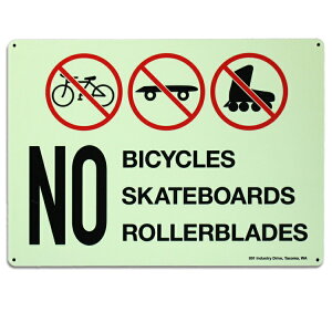 Ŕ ZLeBTC NO BICYCLES ] XP[g{[h [[{[h ֎~ A~ c25×35cm ~^Cv h ZLeB[  AJG