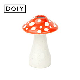 花びん アマニータ フラワーベース S Φ11×H15cm 陶器 フラワーベース キノコ オブジェ おしゃれ amanita DOIY スペイン