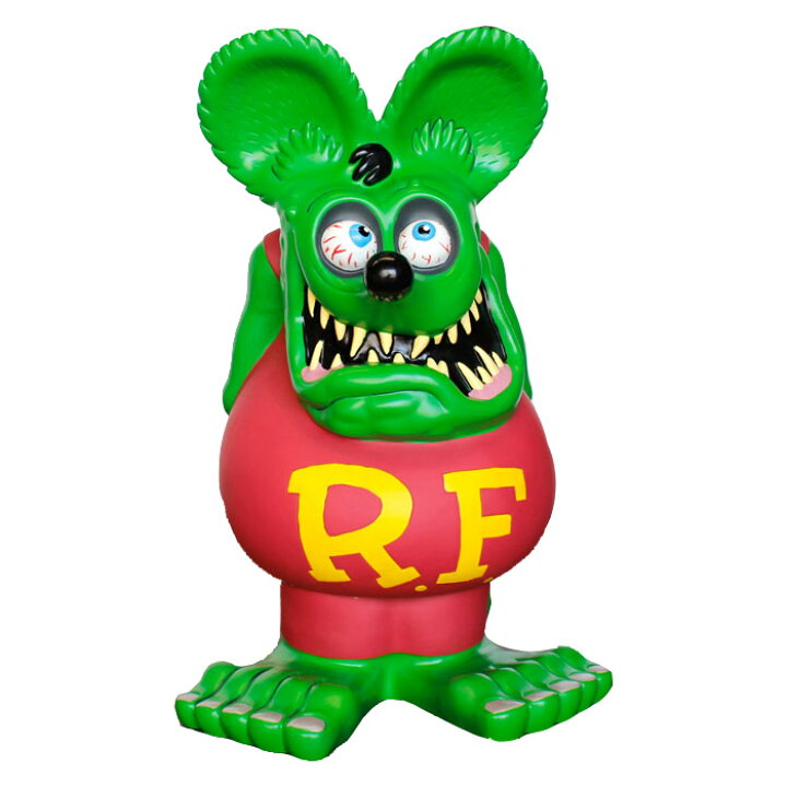 楽天市場】貯金箱 フィギュア 大型 RAT FINK ラットフィンク 24インチ 