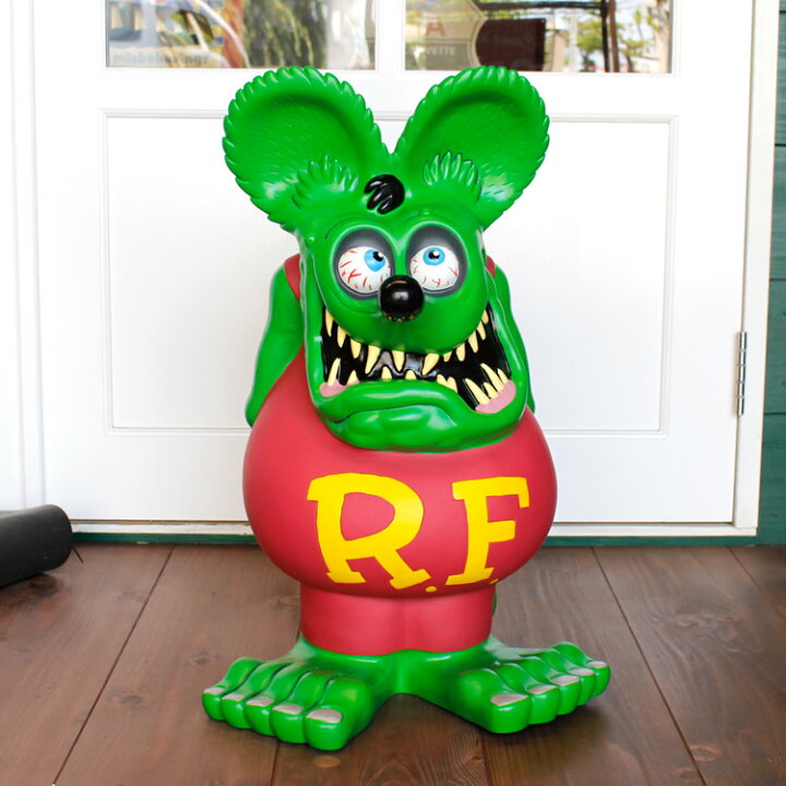 楽天市場】貯金箱 フィギュア 大型 RAT FINK ラットフィンク 24インチ  