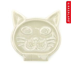 トレイ KIKKERLAND Cat Spoon Rest キャット スプーンレスト 陶器製 W9×D1.5×H9.5cm キッチン雑貨 小物入れ 猫 おしゃれ キッカーランド