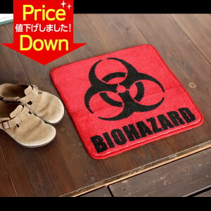 �~�j�C���e���A�}�b�g �uBIOHAZARD �o�C�I�n�U�[�h�v �c45×��45cm �t���A�}�b�g �C���e���A�}�b�g �A�����J�G�� �A�����J���G��