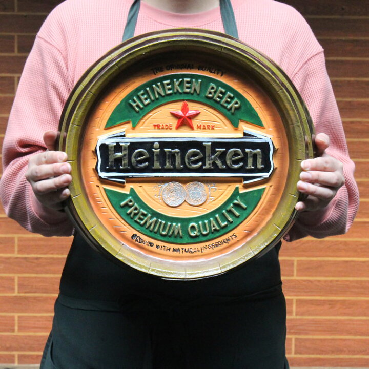 楽天市場】クラシックバレルオブジェ ハイネケン Heineken 壁掛け 樽型 