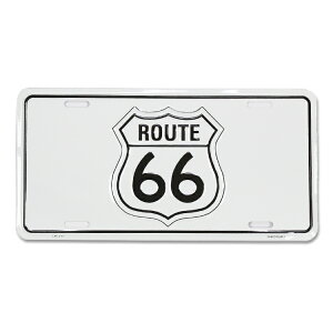 CM�v���[�g Route66 WH ���S�iLPS377�j �c15.3×��30.3cm �i���o�[�v���[�g�^ �C���e���A �Ŕ� �A���~�� �A�����J���G��