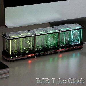 fW^ uv RGB Tube Clock A[W[r[ `[u NbN 25.2×7cm A[ ^C}[ XgbvEHb` CeA AJG