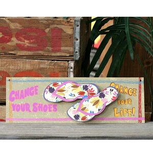 3D ���^���T�C�� �iCHANGE YOUR SHOES �j 35cm×11.5cm �A�����J�G�� �A�����J���G��