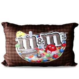 m&m's エムアンドエムズ スクエアクッション （ブラウン ） アメリカ雑貨 アメリカン雑貨