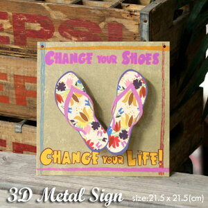 3D ^TC iCHANGE YOUR SHOES j 21.5cm×21.5cm AJG AJG