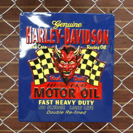 エンボスメタルサイン 「ハーレーダビッドソン Red Hot」#2010801 HARLEY-DAVIDSON アメリカ雑貨 アメリカン雑貨