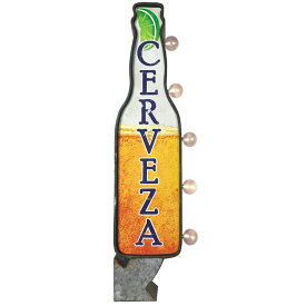 ダブルサイド マーキーサイン 「Cerveza」 #129214 ウォールディスプレー ガレージング 看板 アメリカ雑貨 アメリカン雑貨