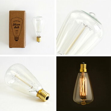 エジソンバルブシグネチャー40WE17/EdisonBulb/レトロランプ/インテリア電球/間接照明/アメリカン雑貨/