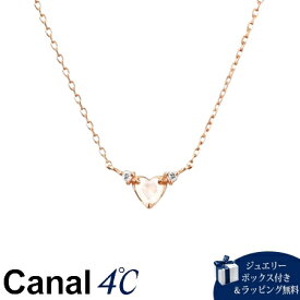 【SALE】【送料無料】【ラッピング無料】カナルヨンドシー Canal 4℃ カナル4℃ K10ピンクゴールド ネックレス ダイヤモンド/ムーンストーン
