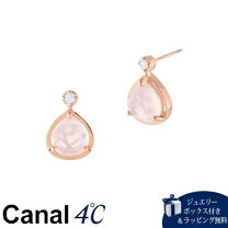 楽天市場】ピアス カナル4°c（種類（宝石）ローズクォーツ）の通販
