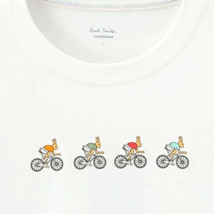 楽天市場 ポールスミス Paul Smith Tシャツ Rabbit On Bike ロングスリーブtシャツ ホワイト L クローバーリーフ