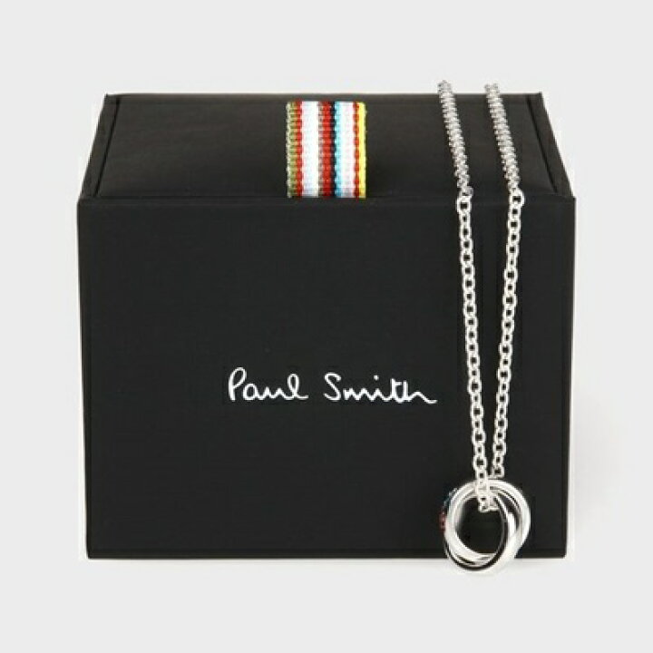 新作人気モデル PaulSmith ダブルリングネックレス